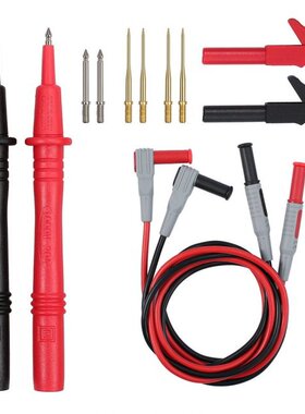 12In1 Multimeter Test Lead Kit Alligator Clips 2mm Probe For
