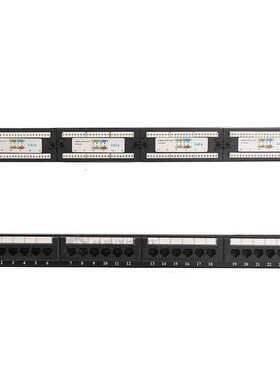 24 Port/Wst CAT5E Patch Panel -1U for 19 Inch Rack Mount- RJ