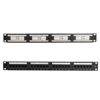 24 Port/Wst CAT5E Patch Panel -1U for 19 Inch Rack Mount- RJ