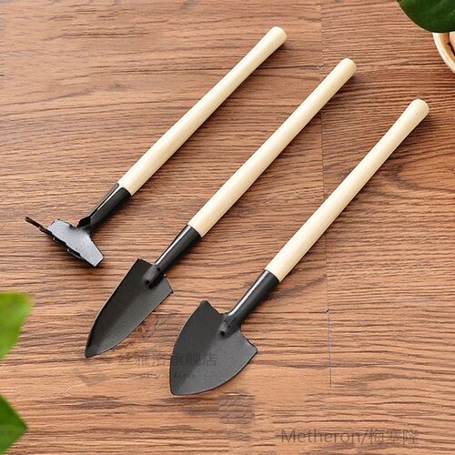 *3 Piece gardening tool hoe shovel rake garden Tools used fo