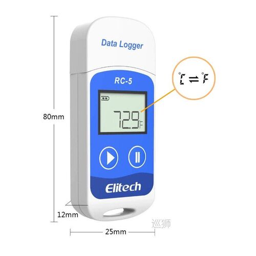 Elitech RC-5 USB Temperature Data Logger Recorder GSP-6 Temp