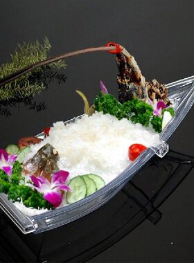 Plastic Tray Transparent Dish Dinner Plate Sashimi Plate