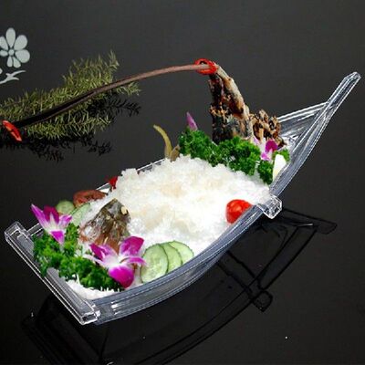 Plastic Tray Transparent Dish Dinner Plate Sashimi Plate