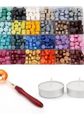 700pcs Vintage Octagon Wax Seal Stamp Tablet Pill Beads Gran