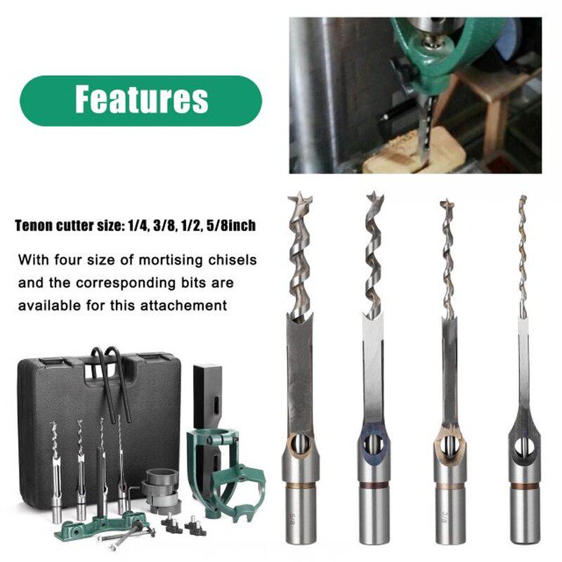 Square Tenon Machine Accessory Set Drill to Tenon Machine Co