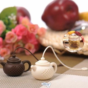 1Pc Silicone Teapot Shape Tea Infuser Tea Strainer For Brewi