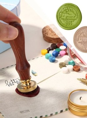 DIY Sealing Wax Retro Wood Replace Stamp Head Head Hobby Cop