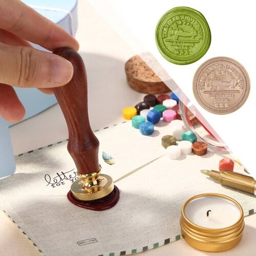 DIY Sealing Wax Retro Wood Replace Stamp Head Head Hobby Cop