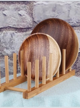 3/6 Layer Bamboo Dish Rack Drainboard Drying Rack Drainer St