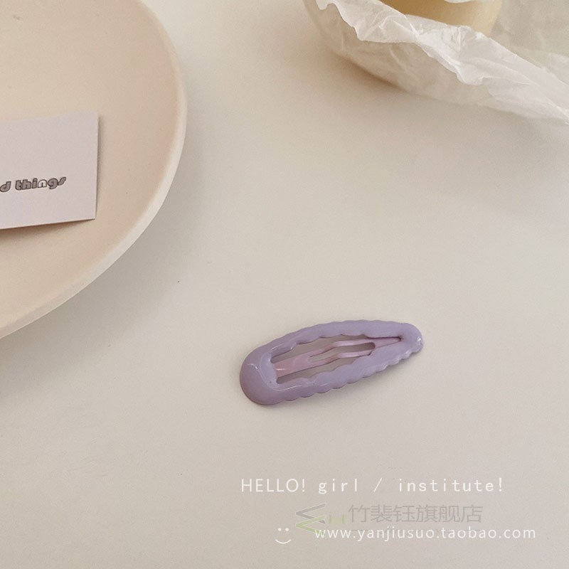 Sweet and lovely color wave BB clip hairpin side clip girl b