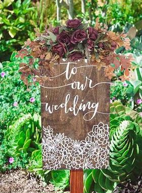 Artificial Rose Flower Swag Front Door Wreath Hanging Eucaly