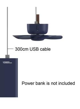 Remote Control Timing USB Powered Ceiling Fan Air Cooler 4 S