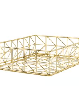 Wire Iron Basket Pantry Documents Storage Tabletop Magazine