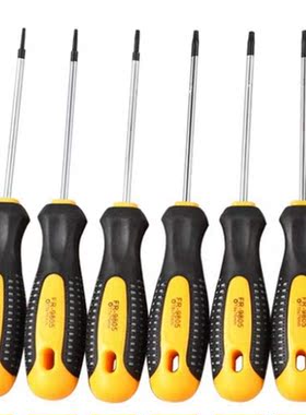 1Set Cr-V Torx Screwdriver Set with Hole Magnetic T5-T10 Scr