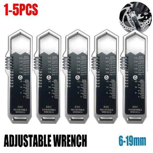 Alloy EDC Wrench Spanner 6-19mm Adjustable Wrench Spanner