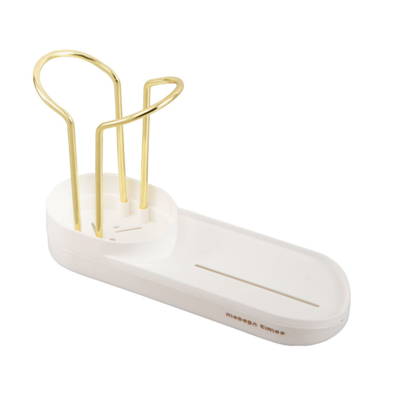 Kitchen Caddy Holder Countertop Sponge Brush Soap Rack