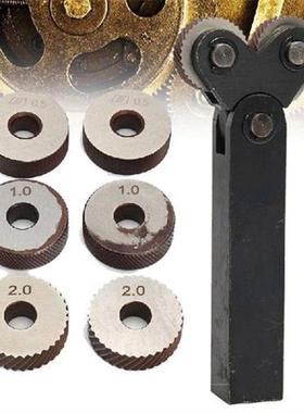 7pcs/Set Knurling Knurler Tool Diagonal Wheel Linear Knurl