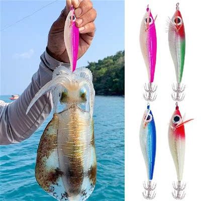 Wood Shrimp Fishing Lure 10cm 10g Cuttlefish Bait