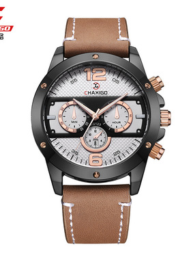 Business men's Quartz wristwatch网红学生石英表大表盘