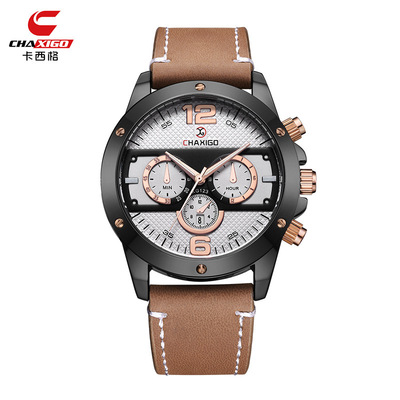 Business men's Quartz wristwatch网红学生石英表大表盘