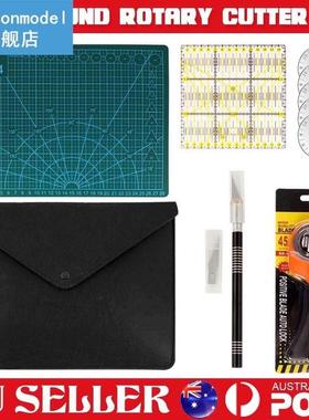 45mm Professional Round Rotary Cutter Kit Cutting Mat Patc