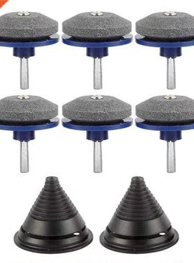 6PCS Lawn Mower Blade Sharpener and 2PCS Lawn Mower Blade Ba