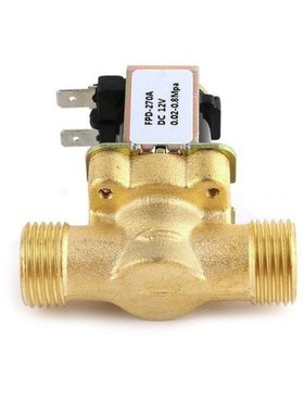 Copper Hot Water Normally Closed Inlet Valve 4 Points DC12V
