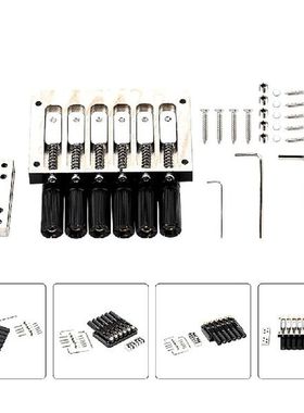 1 Set Professional Six Strings Metal Guitar Bridge Saddle