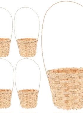 8 Pcs Woven Flower Basket Fruit Gift Baskets Braided Basket