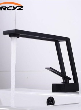 Basin Faucet Black washbasin faucet Hot and Cold water moder