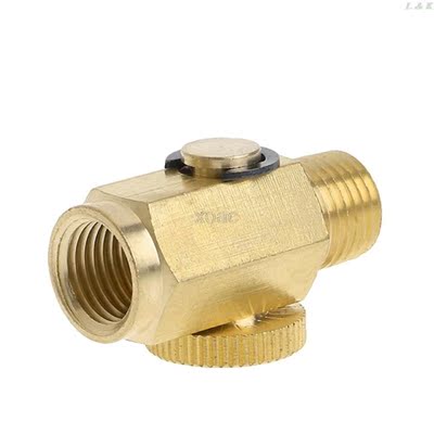1/4 NPT Brass Compressed Air Pressure ValveInline Regulato