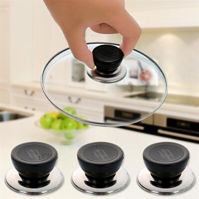 With screw pot top cap pot cover head toughened frying pan g