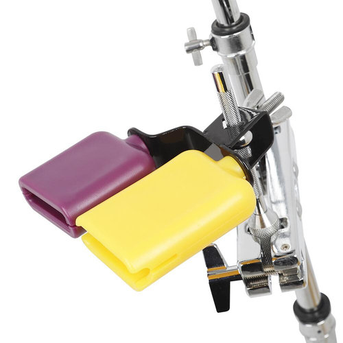 Double Mounted Low High Pitched Cowbell Noisemaker Drum Perc
