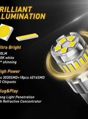 2Pcs 1200LM Canbus P21W 1156 BA15S LED Bulb For Skoda Superb