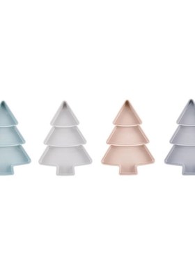 Christmas Tree Shape Snack Plates Nuts Dry Fruits C