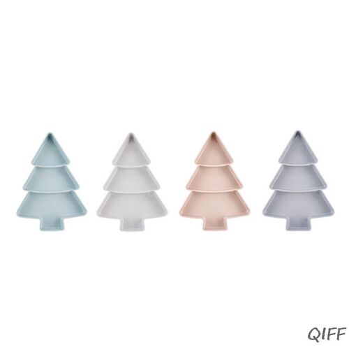 Christmas Tree Shape Snack Plates Nuts Dry Fruits C