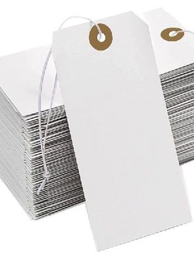 Large Reinforcing Hole Paper Tag With String Attached,200