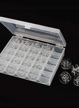 25Pcs Clear Sewing Machine Bobbins Spools Empty Bobbins Spoo