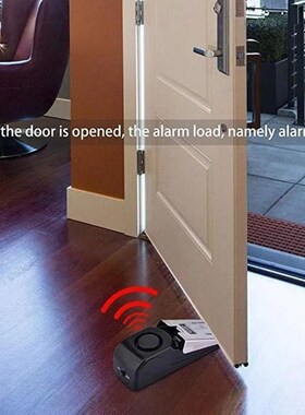 120 DB Portable Mini Door Stopper Alarm Wedge Shaped Stopper