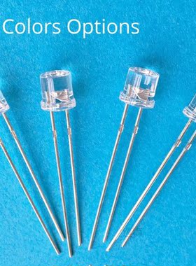 1000pcs 5mm Flat Top White Red Yellow Blue Green Emitting Di