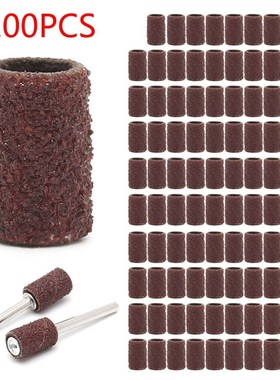 100pcs Sanding Sleeves with 2 Mandrels Grind Polishing Sandp