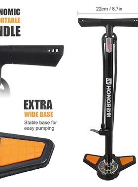 Honor 160PSI High Pressure MTB Bike Pump Bicycle Floor Pump