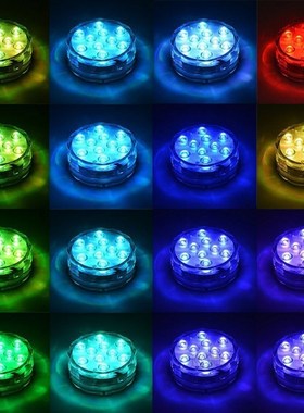 16 Colors Underwater LED Light Remote Control Submersible La