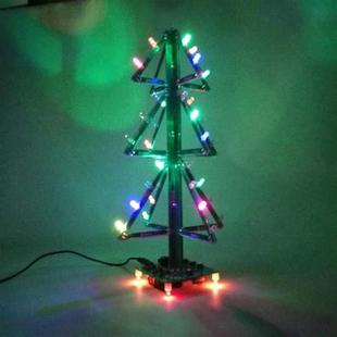 DIY Music Christmas Tree Soldering Kit Flashing LED 3D Xmas