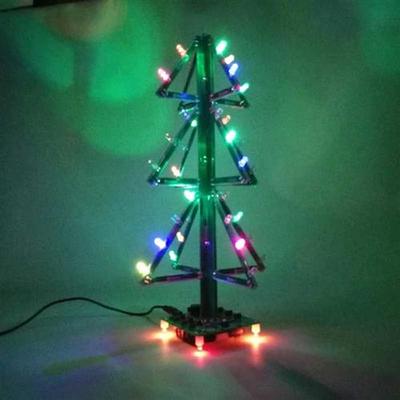 DIY Music Christmas Tree Soldering Kit Flashing LED 3D Xmas