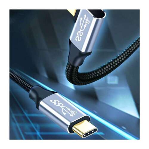 Right Angle Type-C to Type-C Extension Cable Charging Wire f