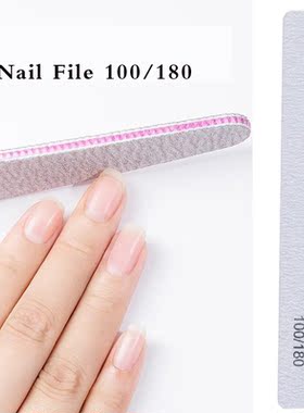 MSHARE Nail Files 100 180 25pcs Grits Nails Sanding File Bu