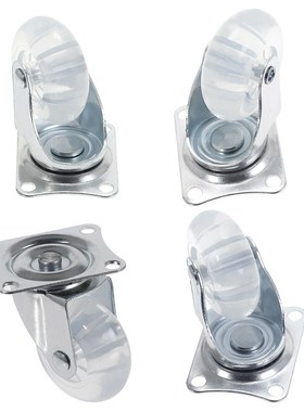 4 pieces Damping Transparent PU Caster Mute Universal Heavy