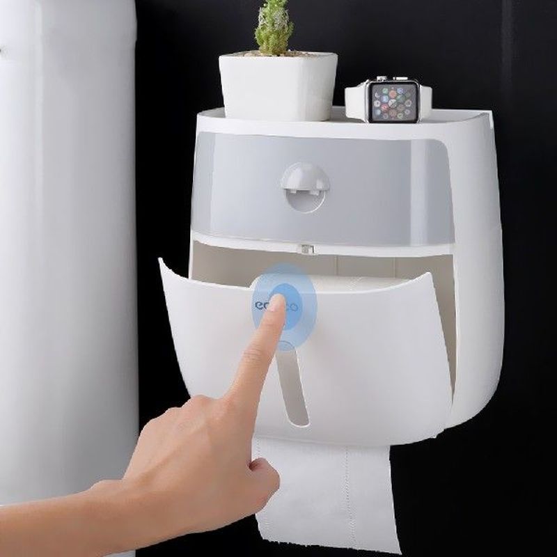 Toilet Tissue Dispenser Tissue Paper Box Holder Bath Toilet