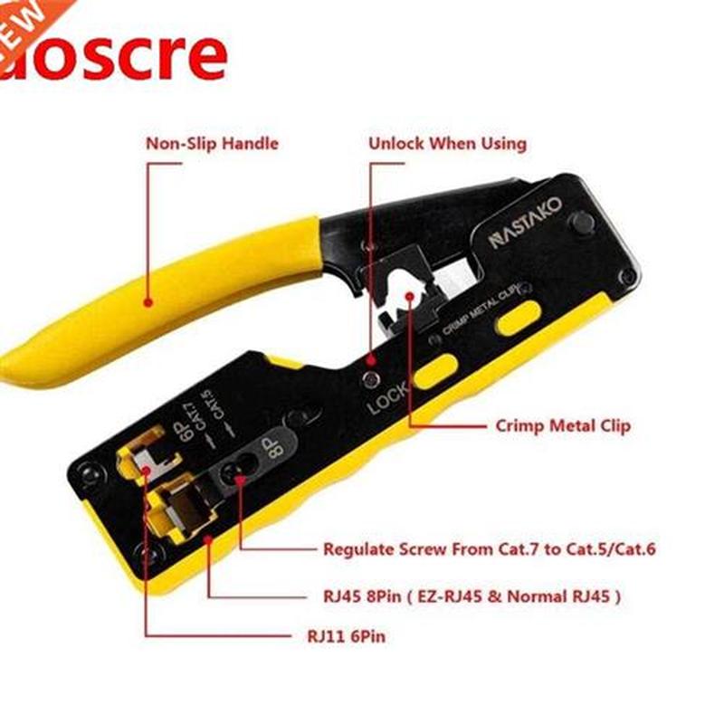Cable Pliers Crimper Network-Tools Cat7 Cat6 Ez Rj45 Rg45 St